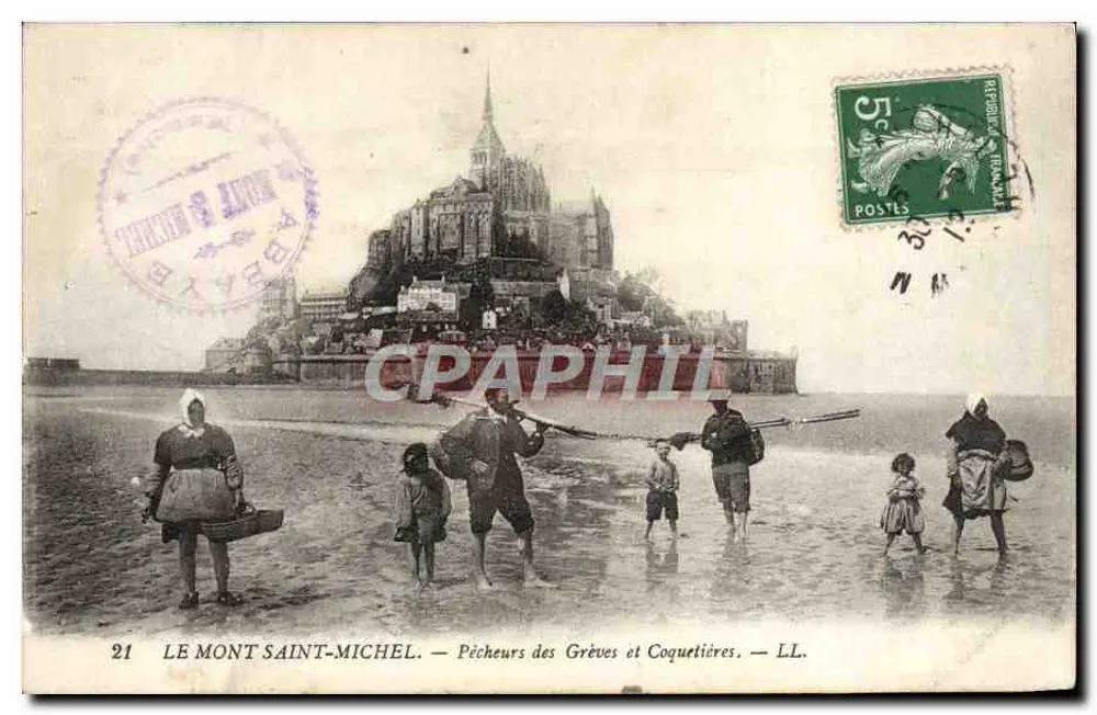 Mont Saint-Michel — Fischer der Strände und Coquetières — LL. - Vorderseite