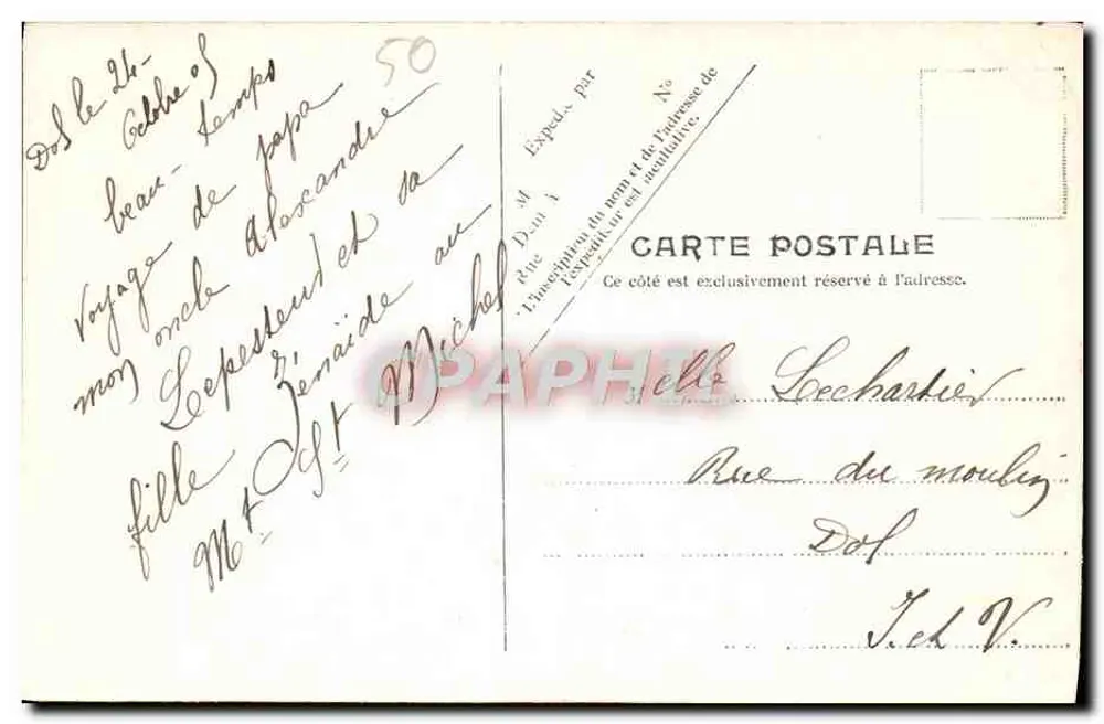 Mont St-Michel — Saal der Ritter 13. Jahrhundert — V. P. Paris, Nr. 9 - Rückseite