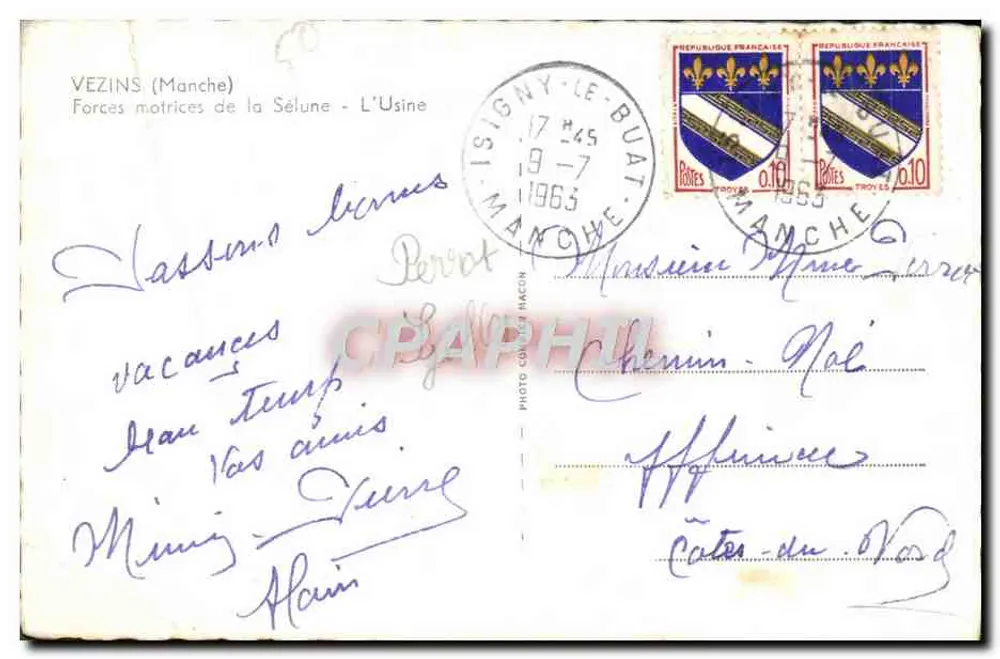 Fábrica de Vezins (Manche) — Forças motrizes da Sélune — editor Cim - Verso