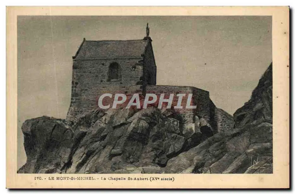 LE MONT-SAINT-MICHEL — A Capela Saint-Aubert (século XV) — Laurent-Nel, Rennes - Frente
