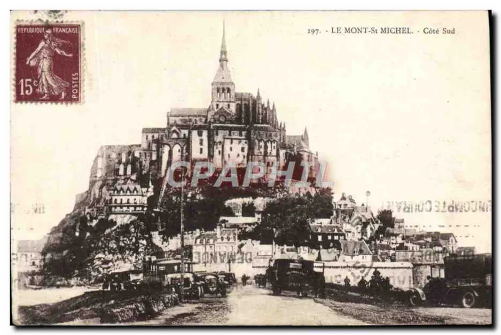 Le Mont-Saint-Michel — vue de la Côte Sud — éditeur INCOMPLÉTEMENT LISIBLE - Vorderseite