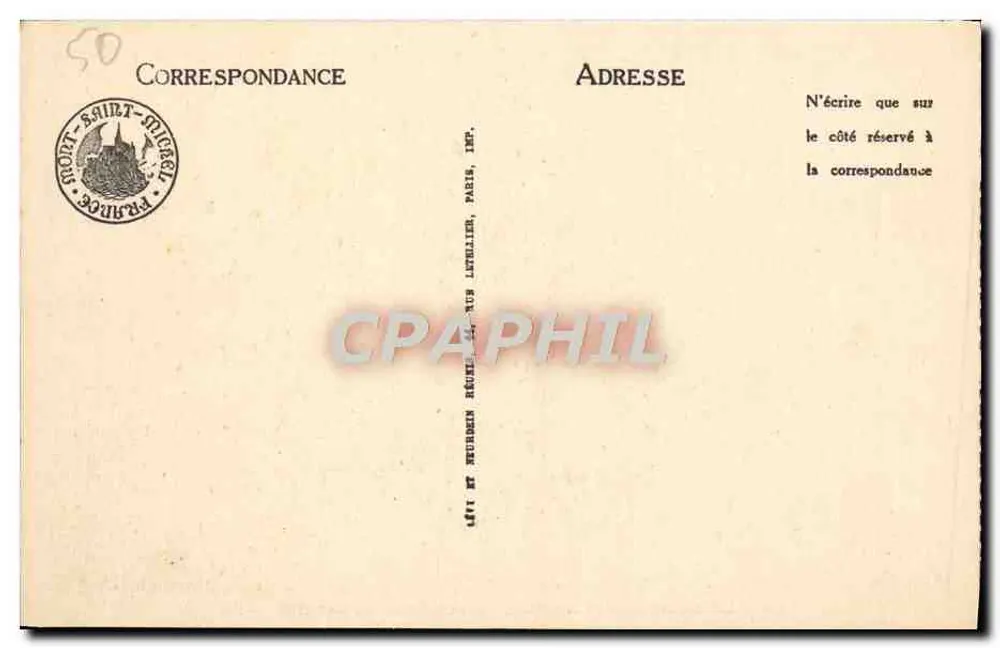 Monte-Saint-Michel — Lado Leste — LL — n°190 - Verso