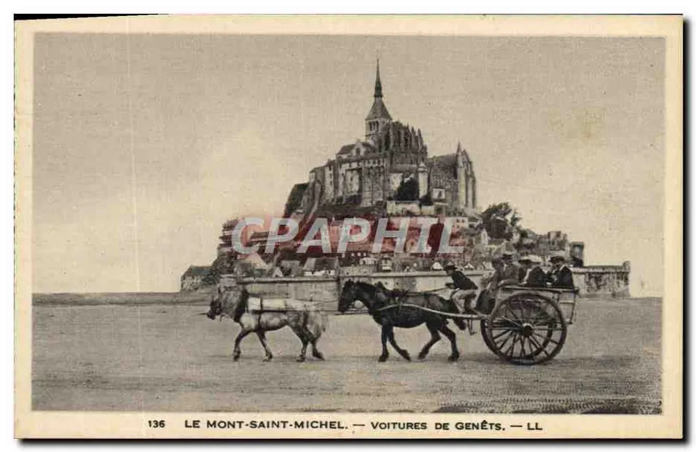 O Mont-Saint-Michel — Carros de Genêts — LL — n°136 - Frente