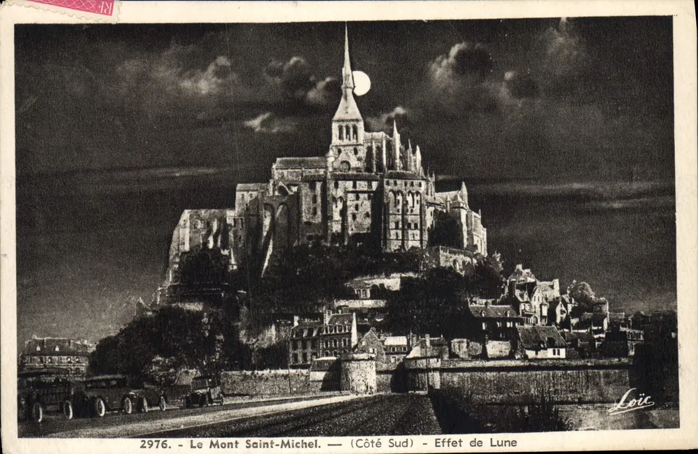 Mont Saint-Michel — (Südseite) — Mondlicht-Effekt — Loïs, Nr. 2976 - Vorderseite