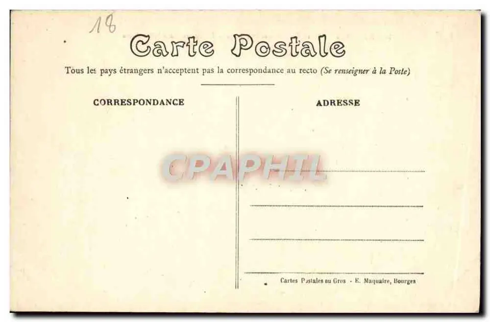 Bourges — Place Gordaine und Mirebeau — Alte Häuser aus dem 13. Jahrhundert - Rückseite