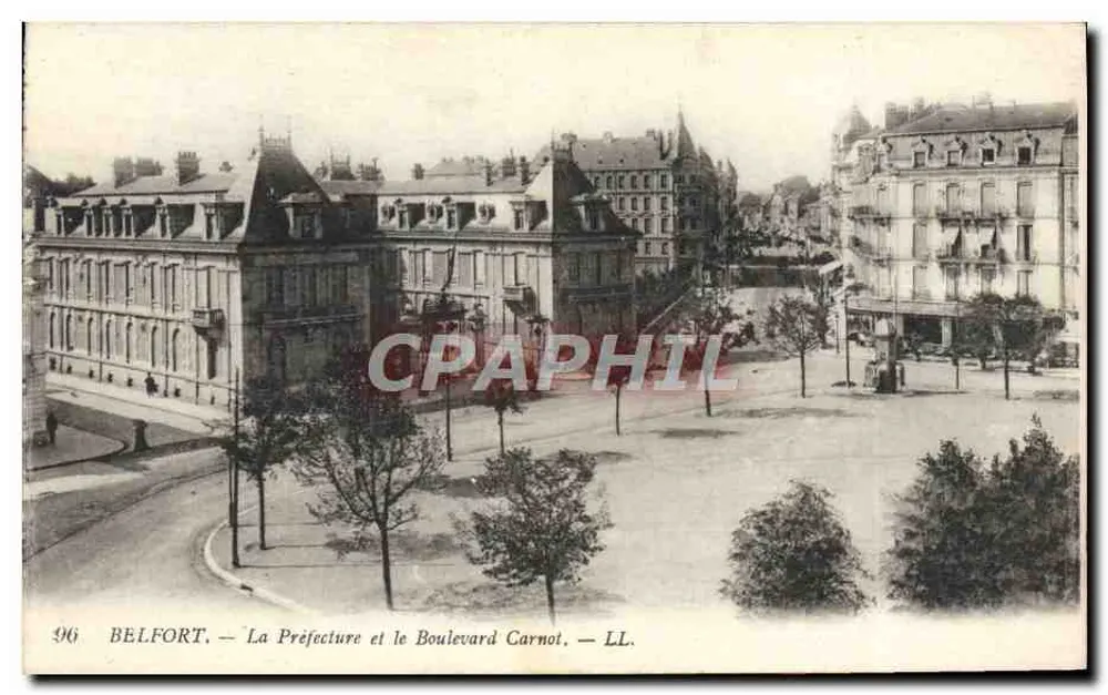 Belfort — A Prefeitura e o Boulevard Carnot — LL. — n°96 - Frente