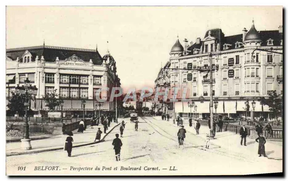 Belfort — Perspectiva do Ponte e Boulevard Carnot — LL. n°101 - Frente