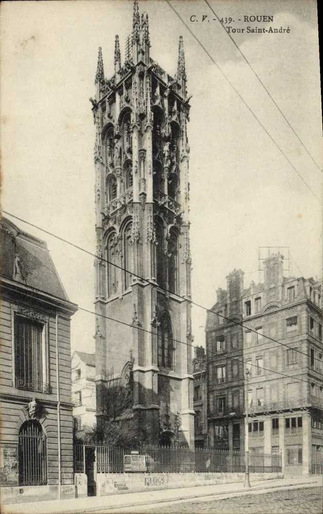 Rouen — Torre de São André — C.V. 439 - Frente