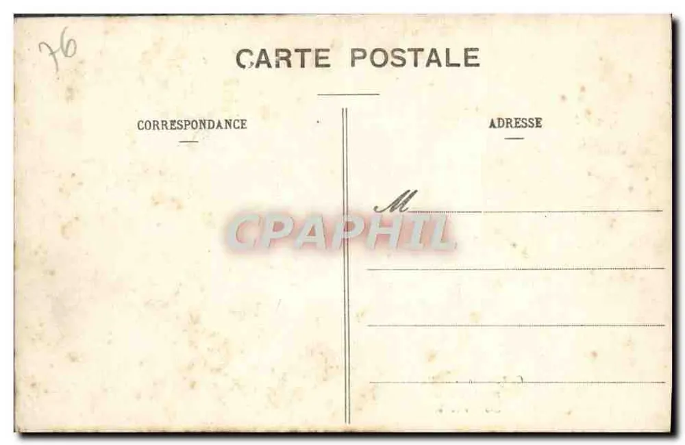 Hôtel de Ville — Grand escalier — C. V. - 220 - ROUEN - Verso