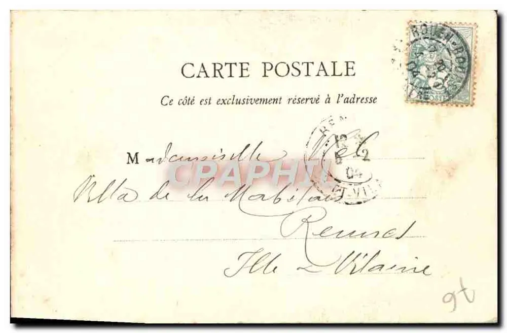 Reims — Catedral de Nossa Senhora — Dossin à la Plume, n° 468 - Verso