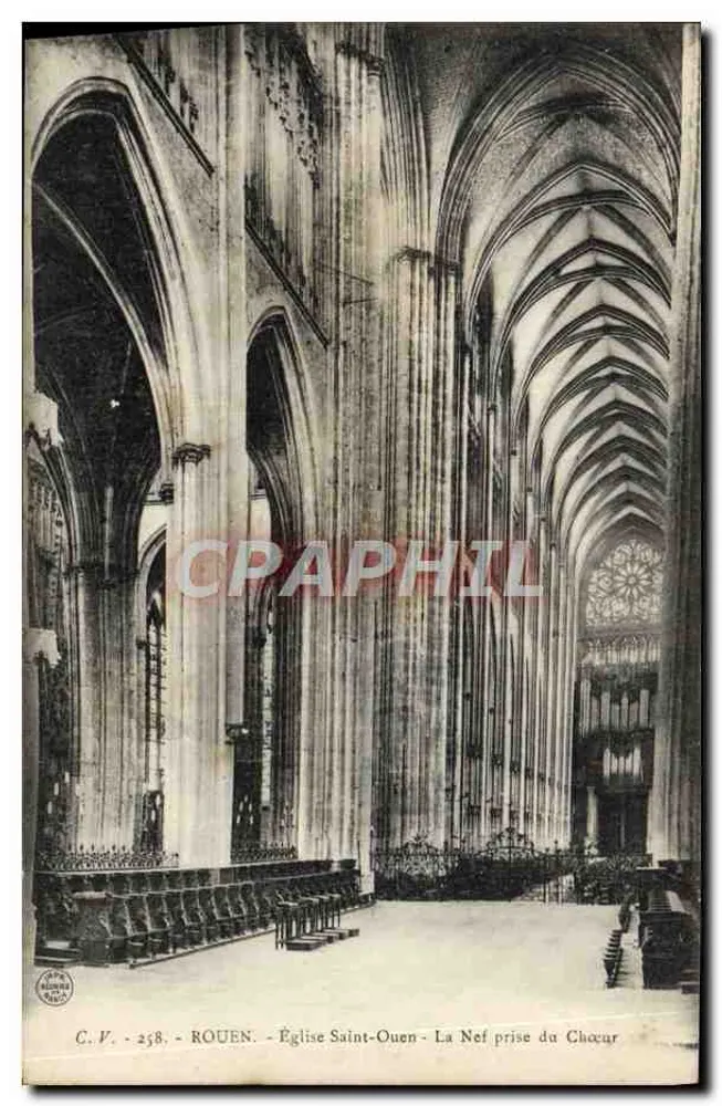 Rouen - Kirche Saint-Ouen - Die Kirche aus dem Chor - Vorderseite
