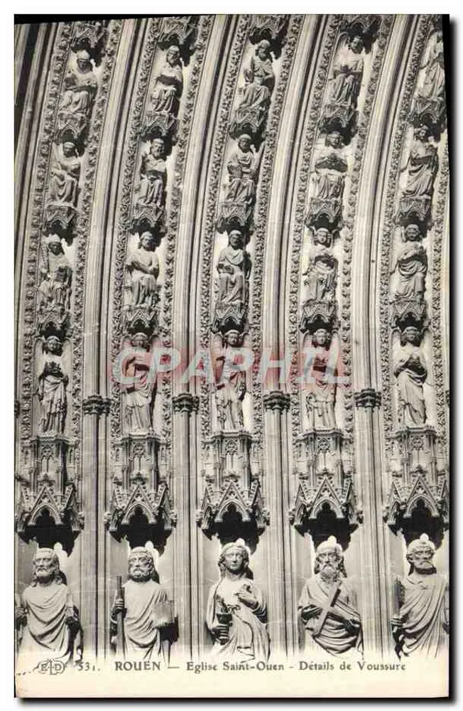Rouen — Kirche Saint-Ouen — Details der Strebepfeiler - Vorderseite