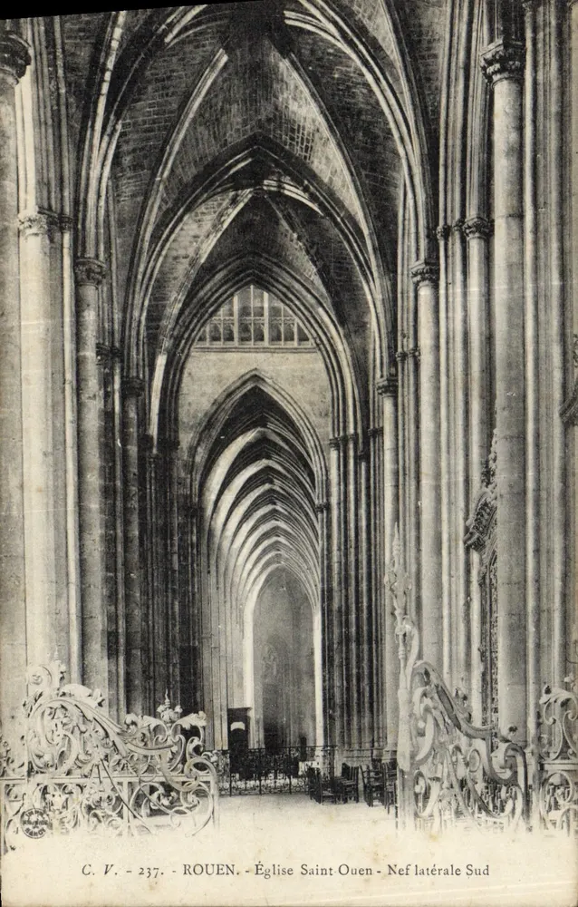 Kirche Saint-Ouen - Südseiten-Nave - Rouen - Vorderseite