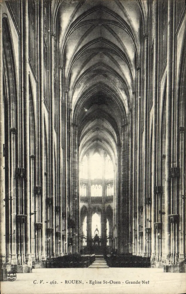 Rouen - Kirche St-Ouen - Große Nave — C.V. 462 - Vorderseite