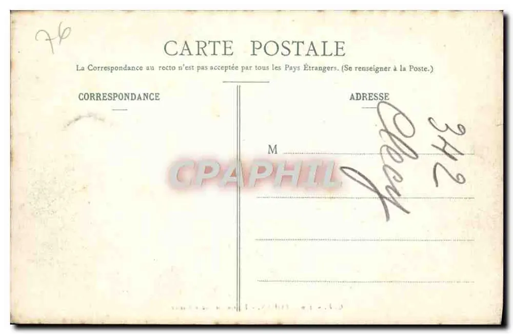 Rouen - Iglesia del Sagrado Corazón — CV 236 - Reverso