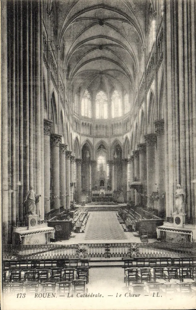 Rouen — A Catedral — o Coro — LL. — n° 173 - Frente
