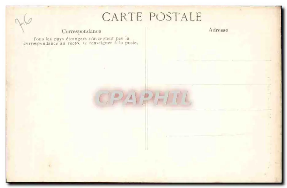 Rouen — Katedra — Wieża — Wydawca nieznany, nr serii 467 - Rewers
