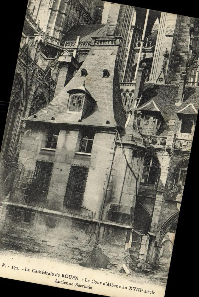 Die Kathedrale von Rouen — Die Cour d'Albane im 18. Jahrhundert — Ehemalige Sakristei — V. 175 - Vorderseite