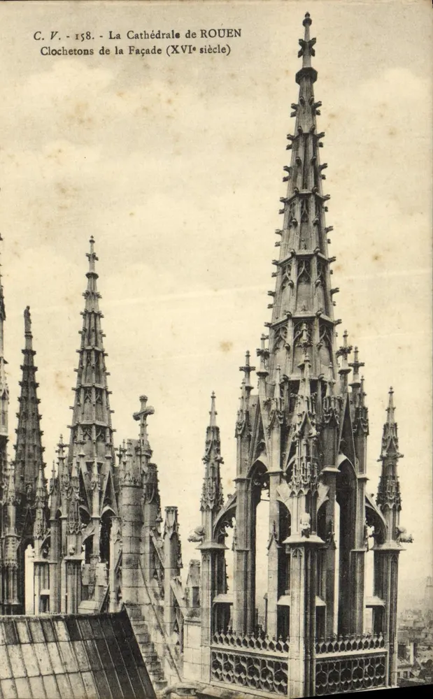 Catedral de Rouen — Sinos da fachada (século XVI) — C.V. 158 - Frente