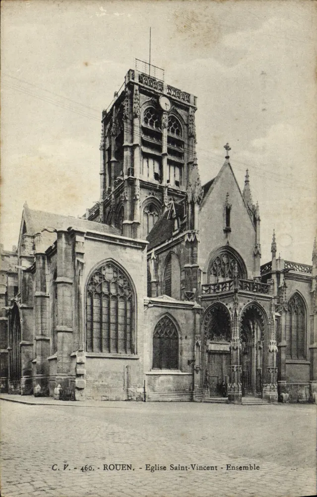 Rouen - Igreja de São Vicente - Conjunto - Frente
