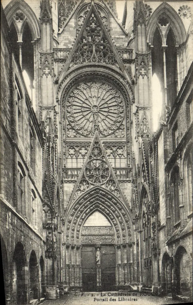 Portal der Buchhändler — Kathedrale von Rouen — C.V. 2 - Vorderseite