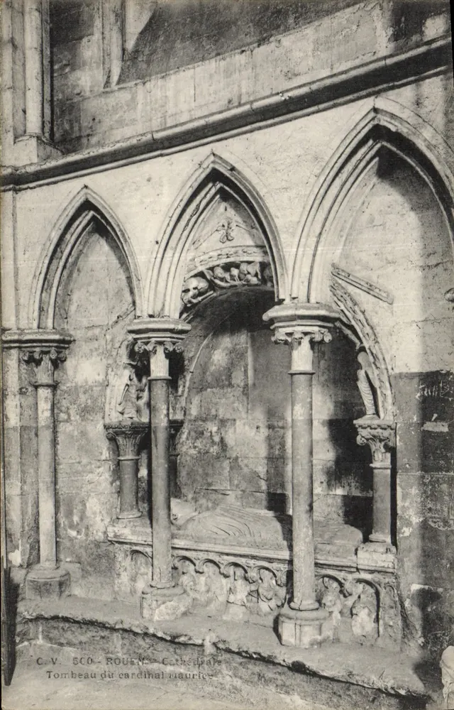 Túmulo do cardeal Maurice — Catedral de Rouen — C.V. ECO - Frente