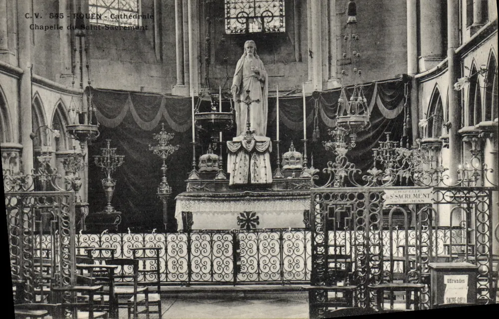 Rouen - Kathedrale. Kapelle des Heiligen Sakraments — C.V. 545 - Vorderseite