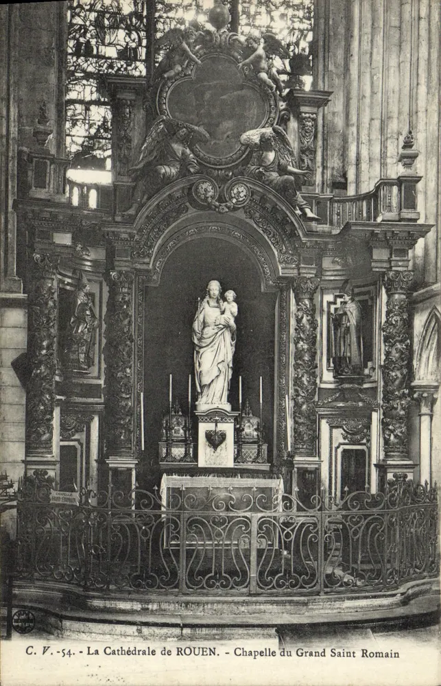 Kathedrale von Rouen — Kapelle des Großen heiligen Roman — C.V. -54- - Vorderseite