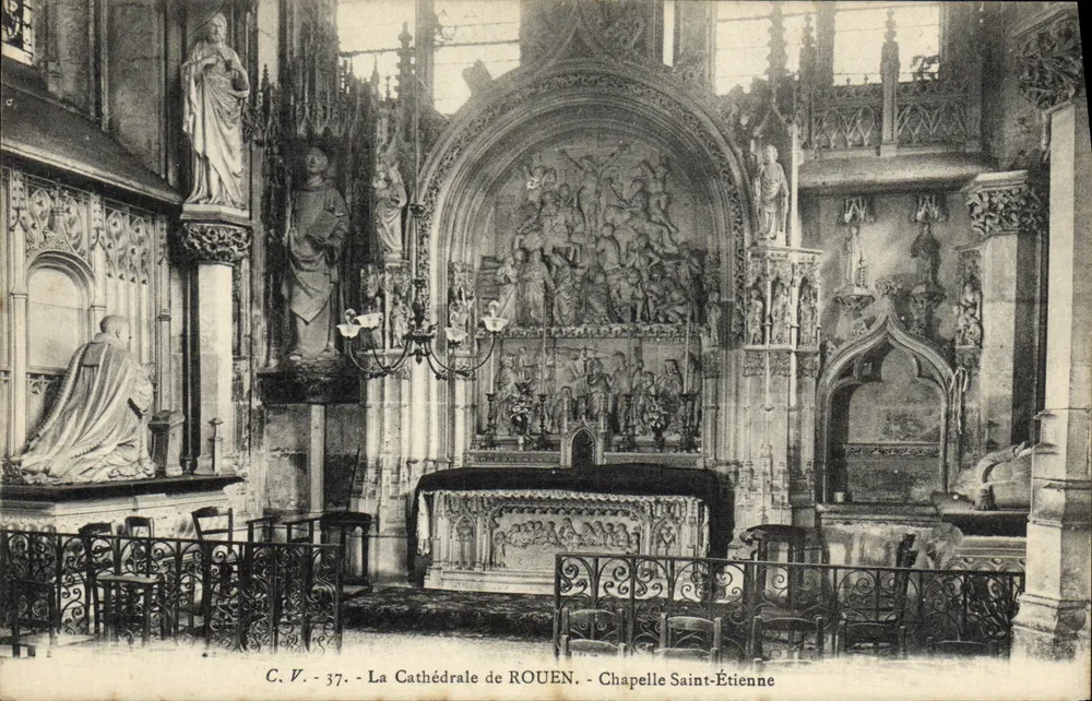 Kathedrale von Rouen — Kapelle Saint-Étienne — C.V. - 37 - Vorderseite