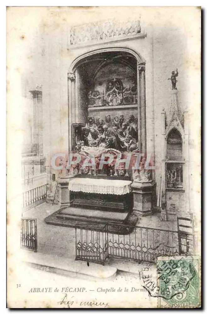 Abadia de Fécamp — Capela da Dormição — Editor: S. P. (n° 32) - Frente
