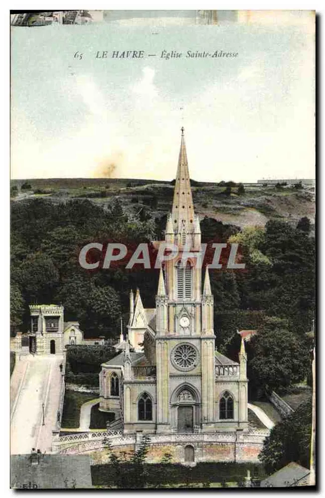 Le Havre — Igreja de Santa-Adresse - Frente