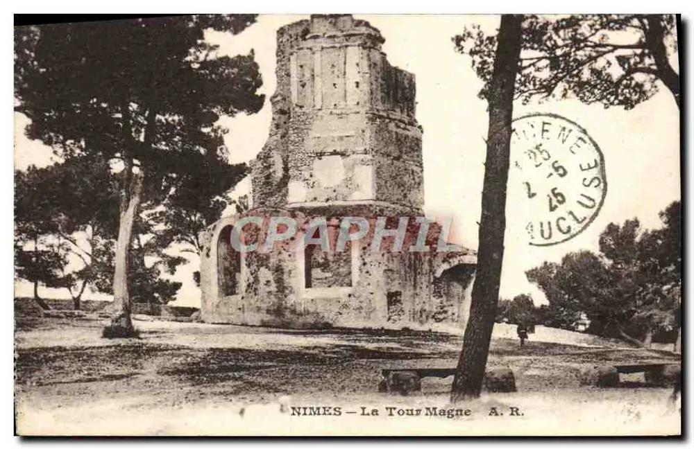 Nîmes — A Torre Magna — A.R. - Frente