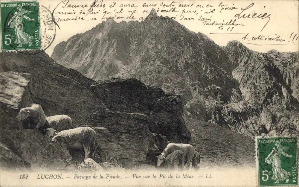 Luchon — Passage de la Picade — Ansicht des Pic de la Mine — LL. - Vorderseite
