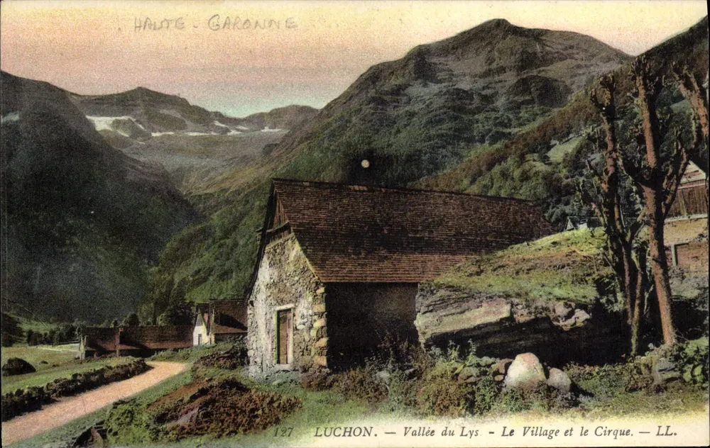 Luchon — Tal des Lys — Das Dorf und der Cirque — LL. — Haute-Garonne - Vorderseite
