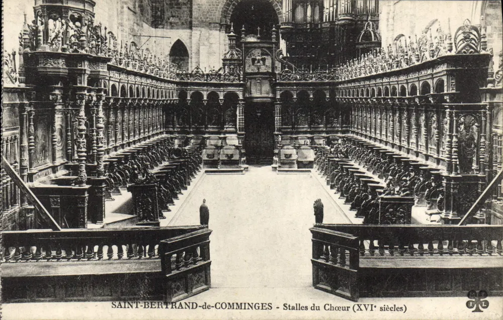 Saint-Bertrand-de-Comminges — Stalles do Coro (século XVI) — editor não identificado - Frente