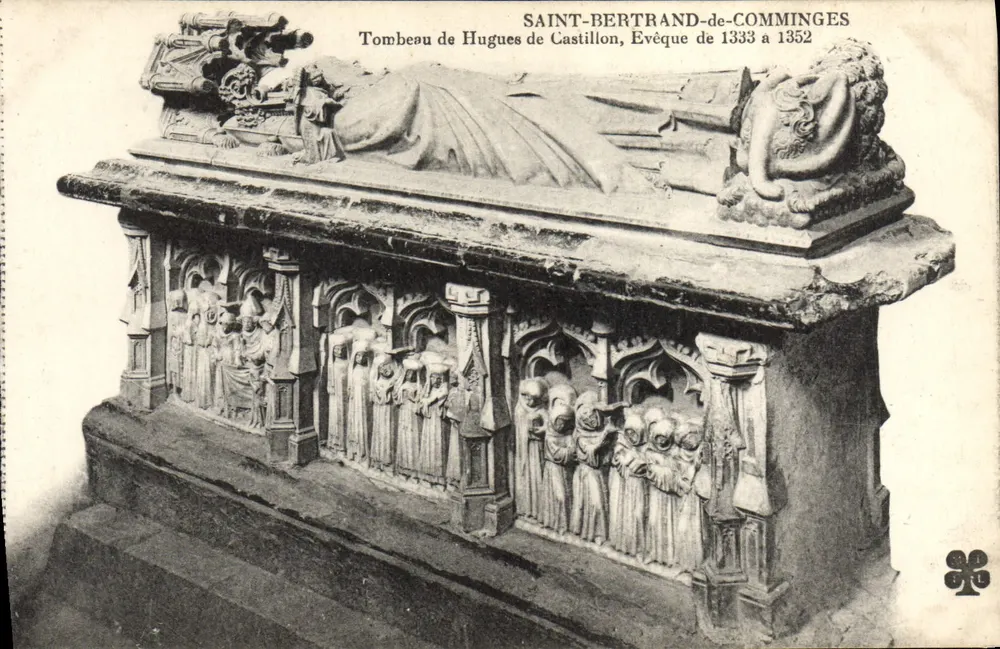 Grabmal von Hugues de Castillon — Bischof von 1333 bis 1352 — Saint-Bertrand-de-Comminges - Vorderseite
