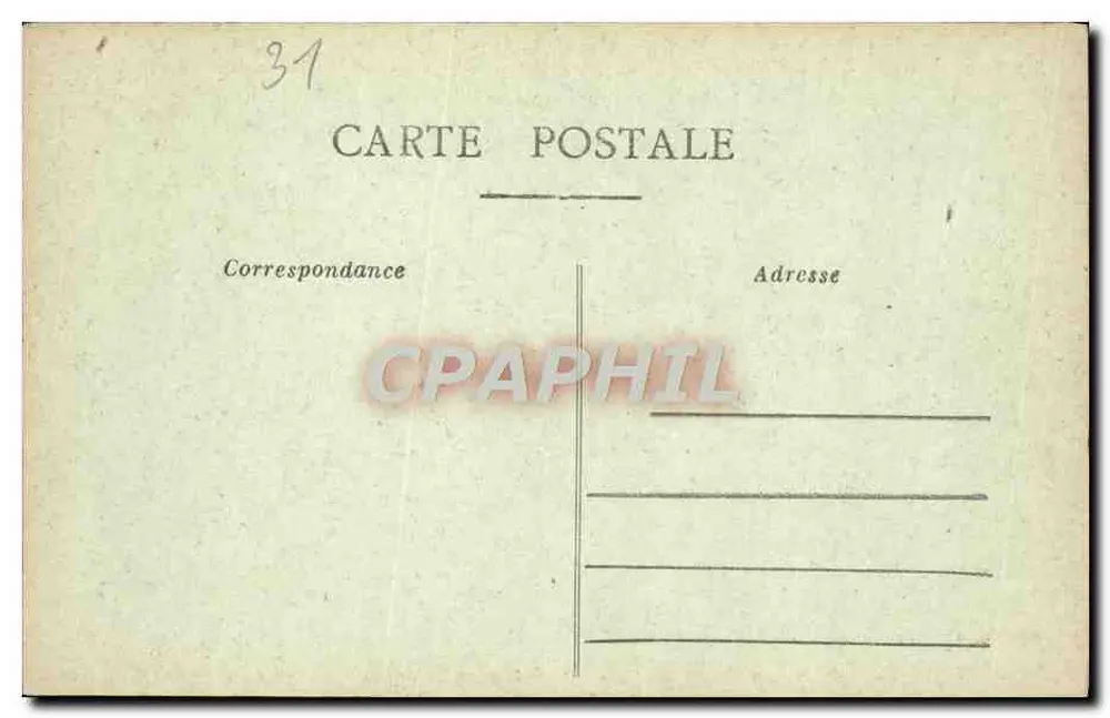 Toulouse — Eingang zum Hôtel d'Assézat — unbekannter Verlag, Seriennummer 85 - Rückseite