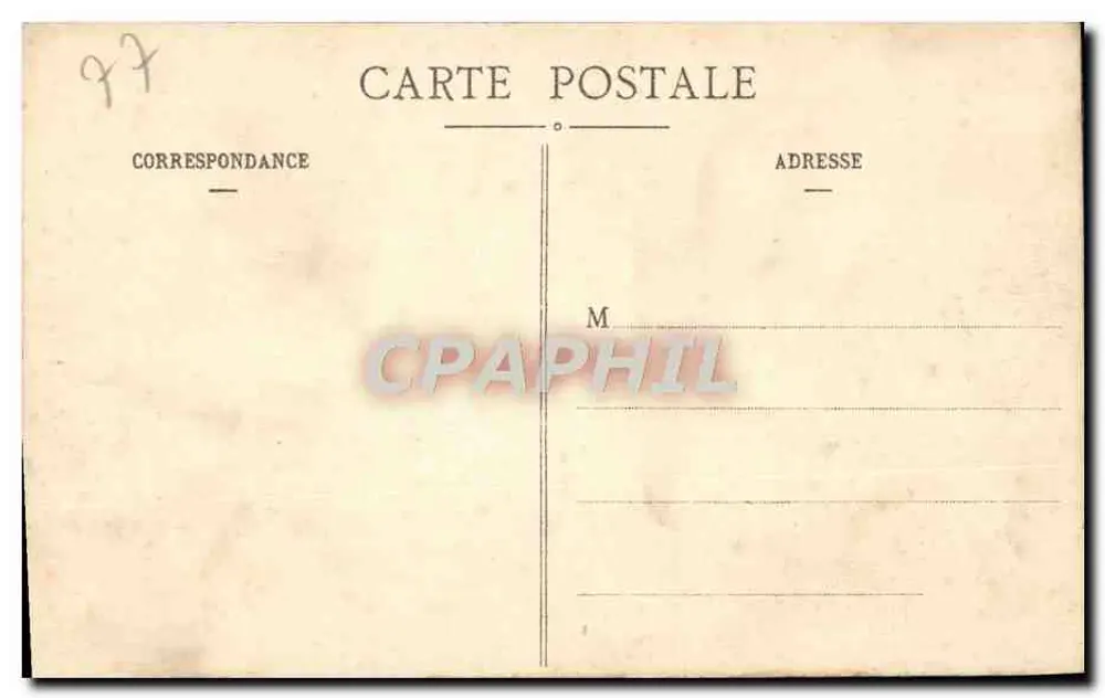 Schloss Vaux-le-Vicomte - Die Löwen — Brossonnot, Verlag Melun, Nr. 49 - Rückseite