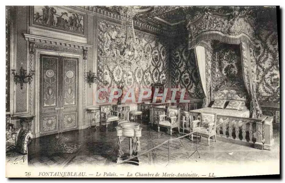 Fontainebleau — Das Schloss — Zimmer Marie-Antoinettes — LL. — n°76 - Vorderseite
