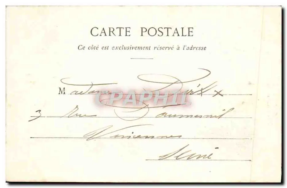 Schloss Fontainebleau - Salon der Madame de Maintenon — Thibault, Verleger, Fontainebleau-Melun, Nr. 63 - Rückseite