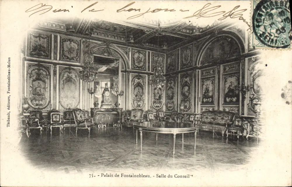 Schloss Fontainebleau - Ratssaal — Thihaul, Verleger, Fontainebleau-Melun, Nr. 75 - Vorderseite