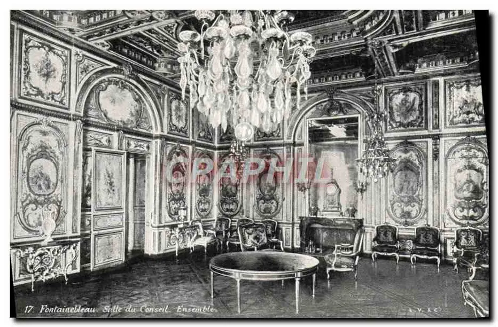 Fontainebleau. Sala do Conselho. Conjunto — L.V. & C. n°17 - Frente
