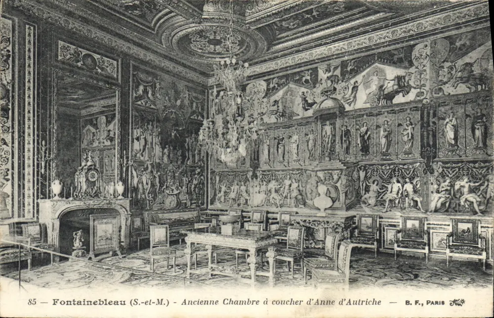 Fontainebleau (S.-et-M.) - Ehemaliges Schlafzimmer von Anne von Österreich — B. F., PARIS - Vorderseite