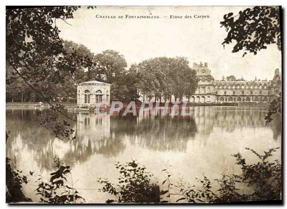 Schloss Fontainebleau — Teich der Karpfen — Verlag unbekannt - Vorderseite