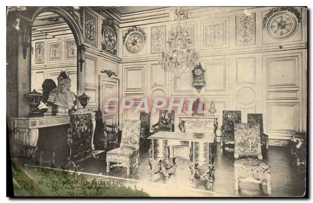 Schloss Fontainebleau — Salon des Marschalls von Richelieu — Anonymer Verlag, Nr. 63 - Vorderseite