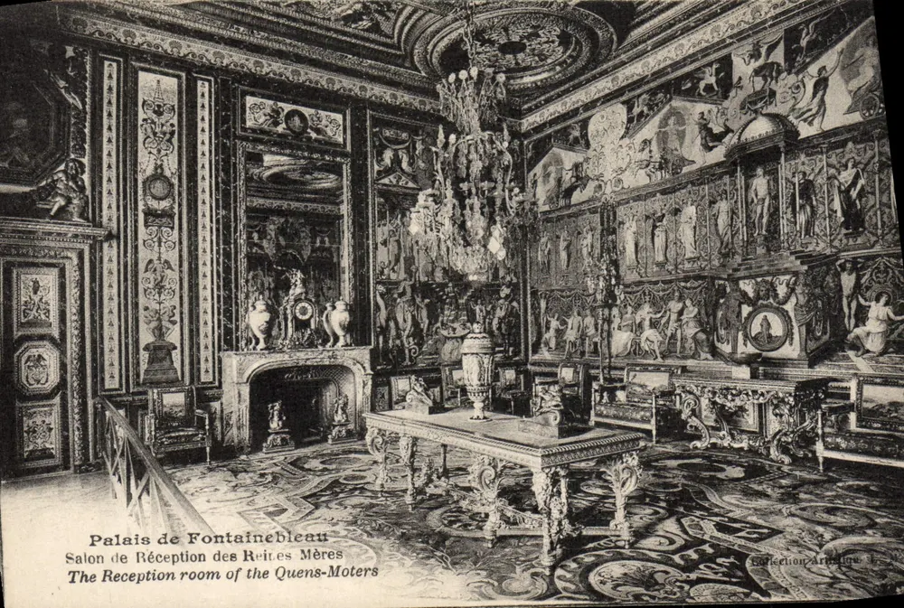 Palast von Fontainebleau — Empfangssaal der Reîtes-Mères — Sammlung Arctic, Nr. 4 - Vorderseite