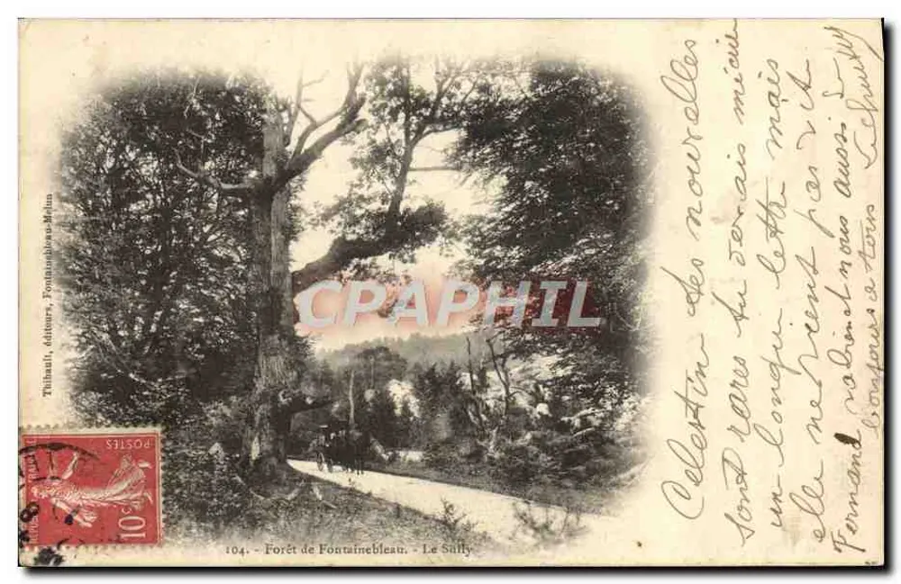 Wald von Fontainebleau - Le Sully — Tilhauts, Verlage, Fontainebleau-Mélan, Nr. 104 - Vorderseite