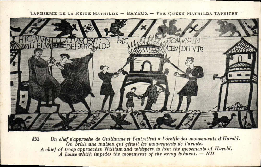 Tapisserie der Königin Mathilda — Bayeux — Szene Nr. 153 - Vorderseite