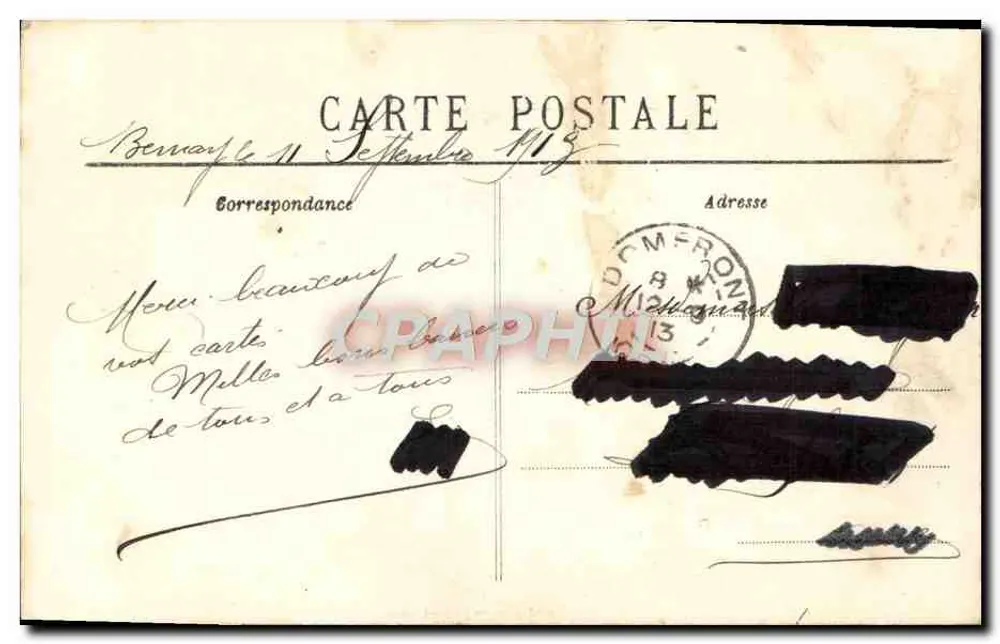 O boné de algodão — caricatura — C. Jeanne, fot. Raisine, depositado - Verso