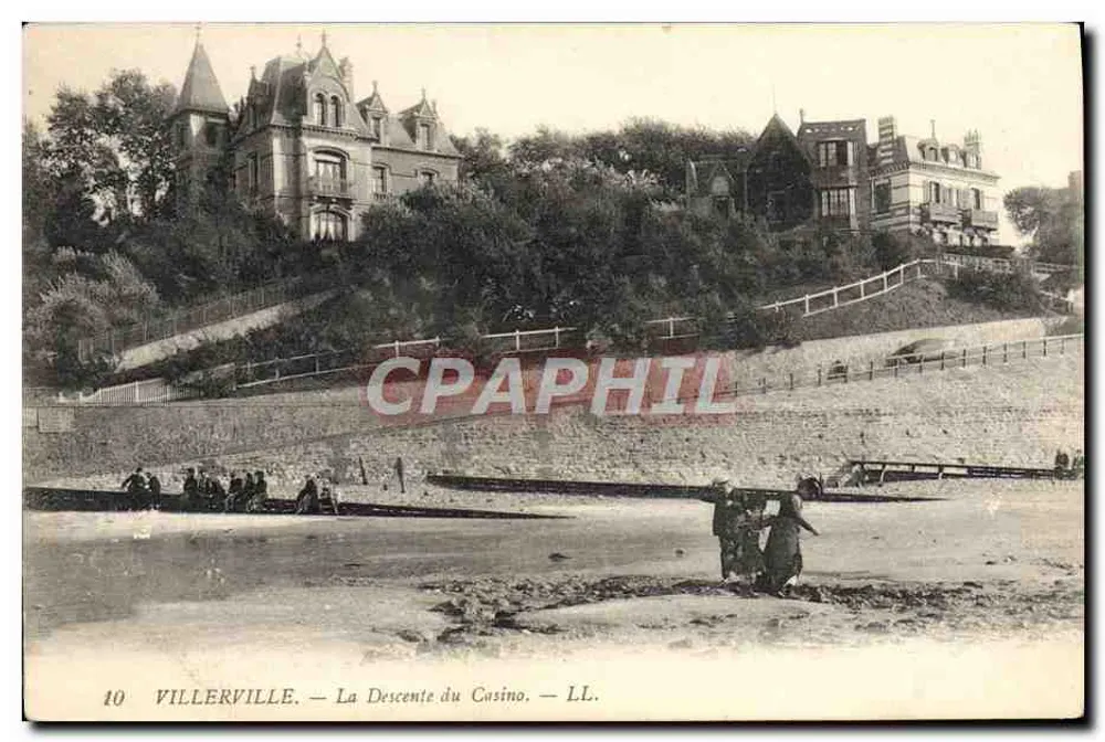Villerville — A Descida do Casino — LL. n°10 - Frente